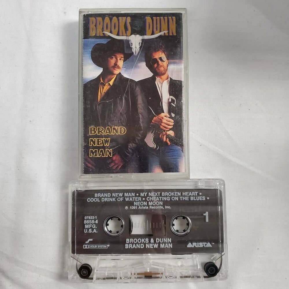 Brooks & Dunn – Brand New Man Cassette Album 1991 Arista Records